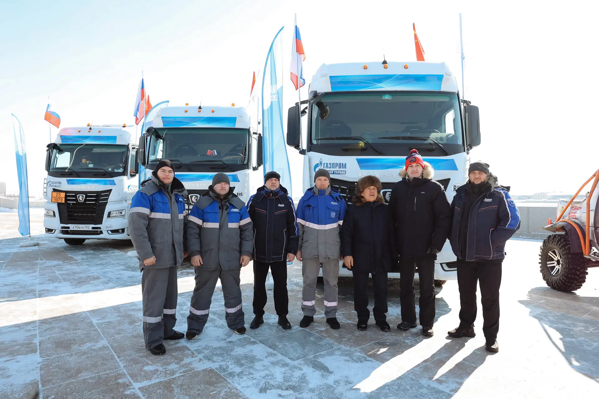 На фестивале «ЗимФестАмур» в Благовещенске продемонстрировали автомобили КАМАЗ поколения К5